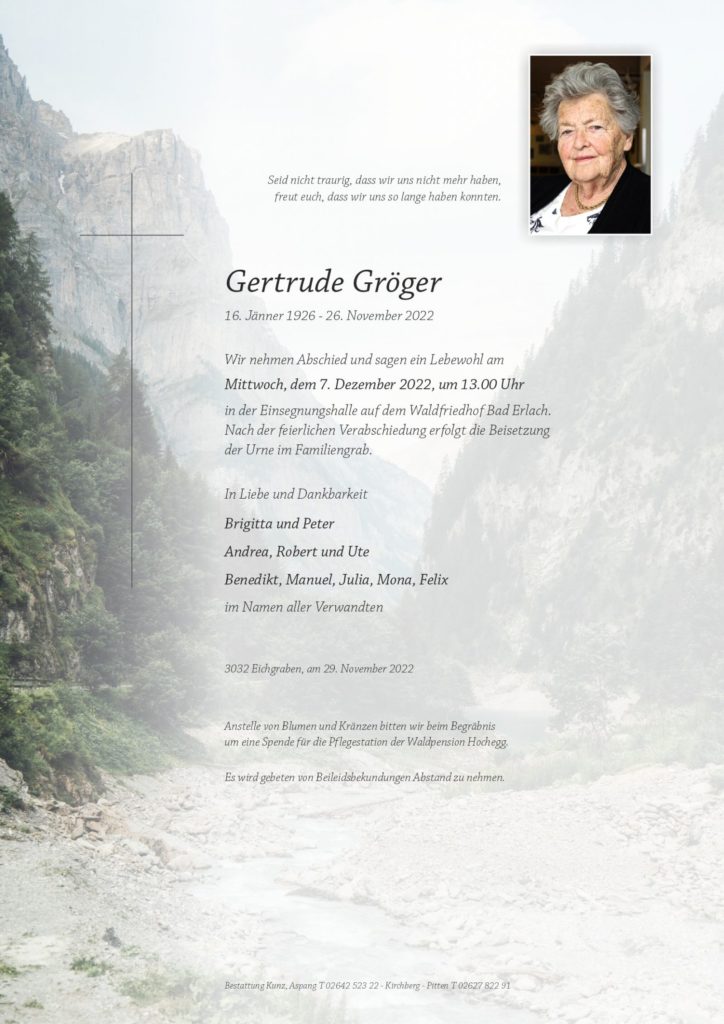 Gertrude Gröger (96)