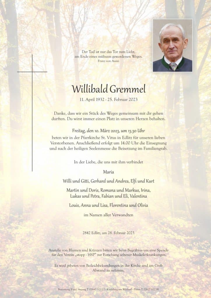 Willibald Gremmel (90)