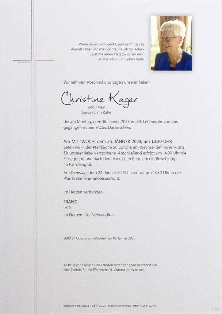 Christine Kager (83)