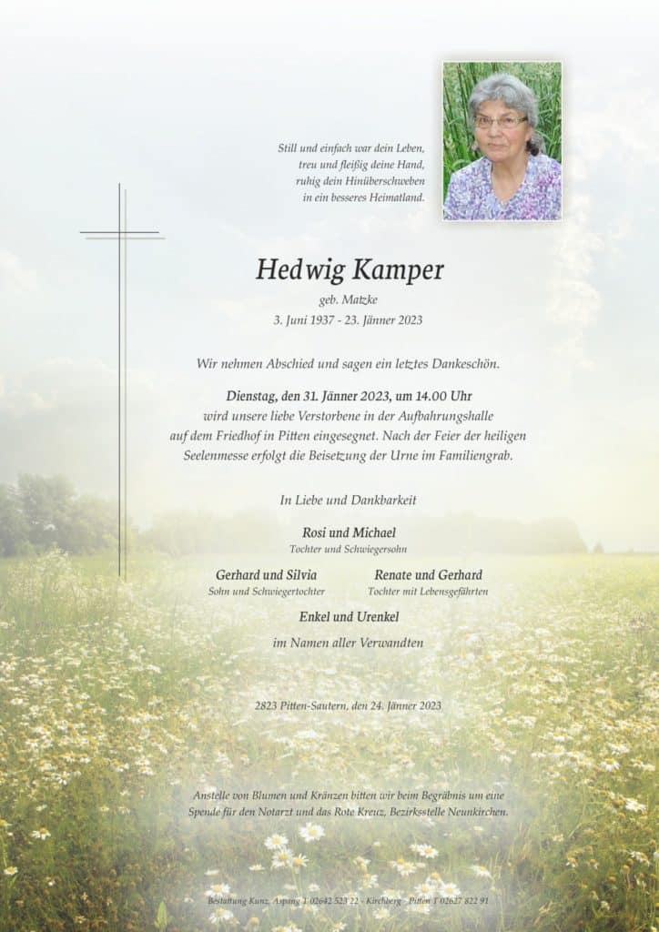 Hedwig Kamper (85)