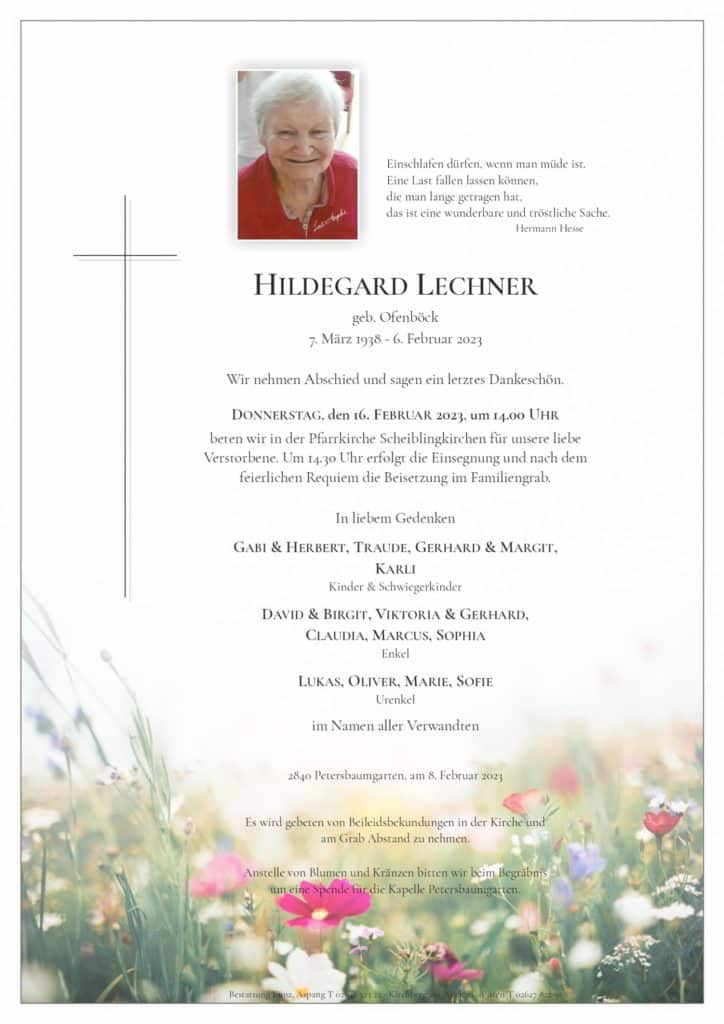 Hildegard Lechner (84)
