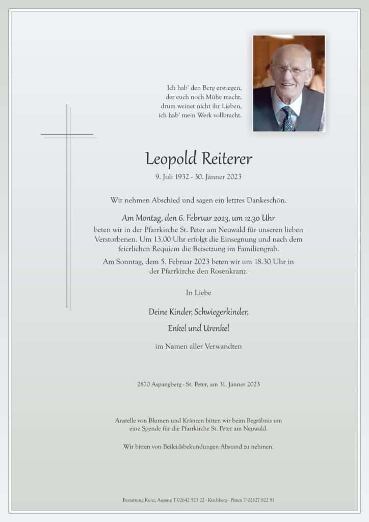 Leopold Reiterer (90)
