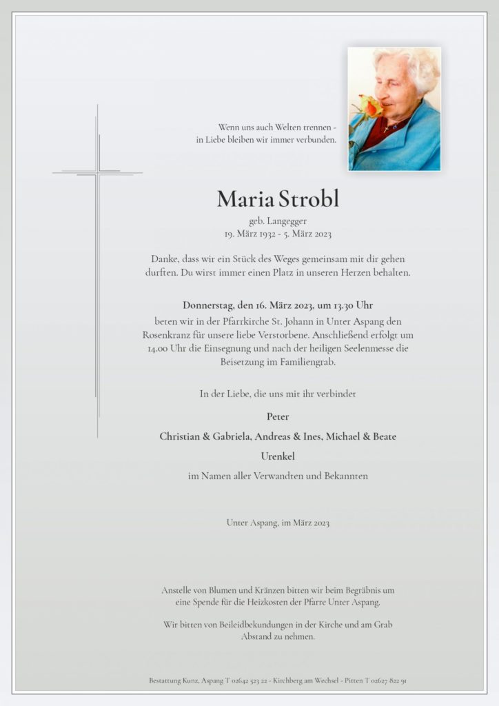 Maria Strobl (90)