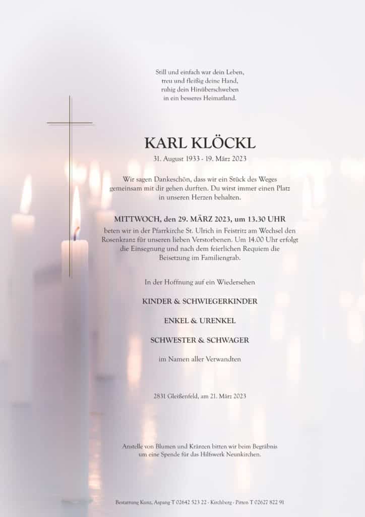 Karl Klöckl (89)