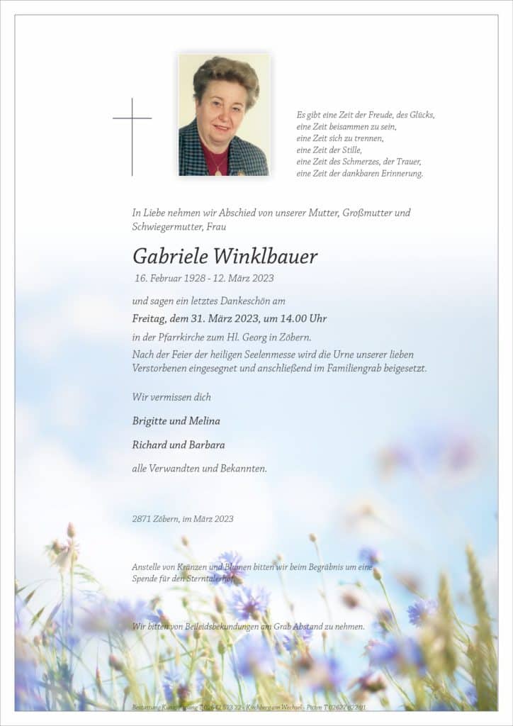 Gabriele Winklbauer (95)